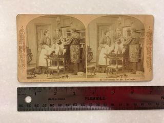 Antique Stereoview Photograph Occupational Dentist Desperate For Mr.  Toothache