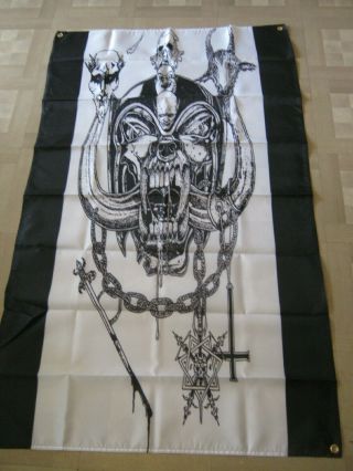 Motorhead Flag Banner 5x3 Ft Rare Kreator Destruction Venom Slayer Celtic Frost