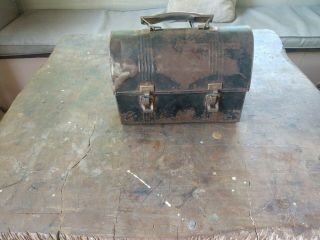 Vintage Antique Metal Lunch Box.  American Thermos Bottle Co.
