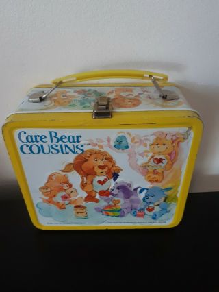 Vintage 1985 Care Bear Cousins Lunch Box 1985 American Greetings Corp Metal