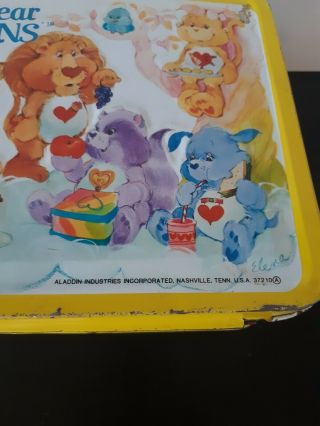 Vintage 1985 Care Bear Cousins Lunch Box 1985 American Greetings Corp Metal 3
