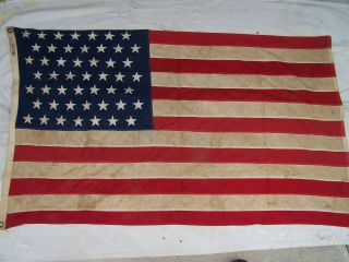 Vintage Rare Usa American Annin 49 Star Flag 60 " X 36 " Alaska 1959 - 1960