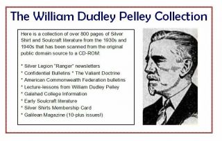 William Dudley Pelley - Silver Shirts And Soulcraft Literature On Cd (800 Pages)