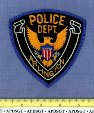 Arlington Georgia Sheriff Police Patch Gold Eagle