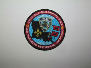 York City Police Dcu Hurricane Katrina Orleans Louisiana Patch Nypd Nopd