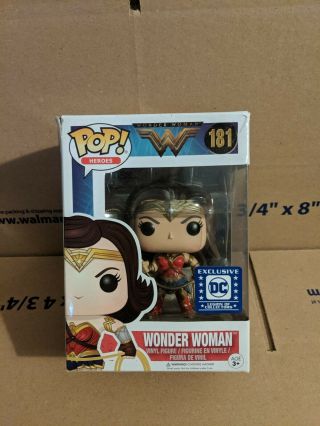 Funko Pop Dc Comics Legion Of Collectors Exclusive Wonder Woman With Lasso