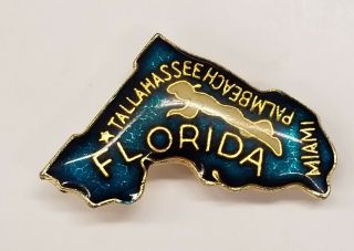 Florida State Tallahassee Miami Palm Beach Enamel Lapel Hat Pin 500
