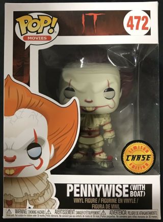 Funko Pop It Pennywise With Boat 472 Chase Fast