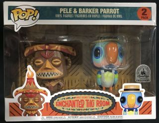 Funko Pop Enchanted Tiki Room Pele & Barker Parrot 2 Pack Disney Parks Exclusive