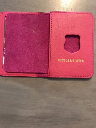 York City Police Officer Wife Mini Wallet And Id Holder Pink