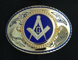 Mason Masonic Freemason Belt Buckle - 214