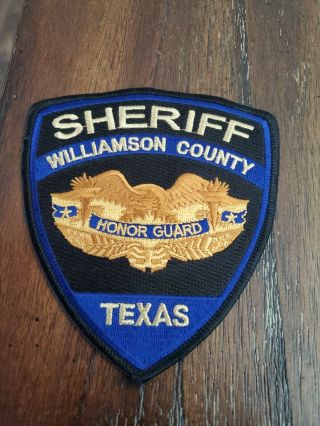 Williamson County Texas Sheriff Honor Guard Patch