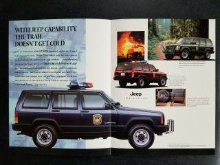 POLICE Car Brochure CHP Sheriff 1997 Jeep Cherokee California Highway Patrol 2