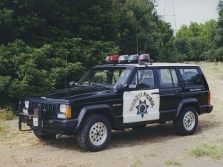 POLICE Car Brochure CHP Sheriff 1997 Jeep Cherokee California Highway Patrol 3
