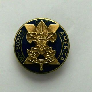 Boy Scouts Of America Lapel Pin 10 Year Veteran 1/30 10 K R Gold Vintage Pinback
