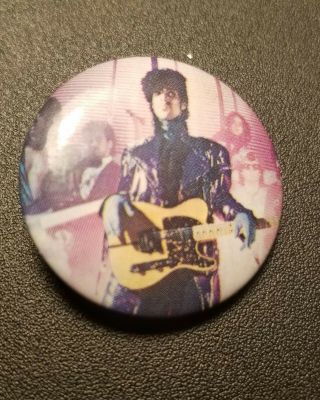 Vintage 1980s Prince Concert Button Pin Rock Pop Metal Album