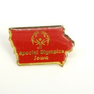 Vintage Special Olympics Iowa Pin 1 Inch Long