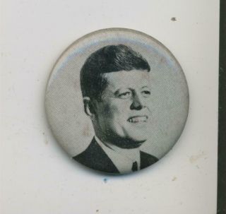 John F Kennedy Political Campaign Photo Button Pinback 1 3/4 " Jfk