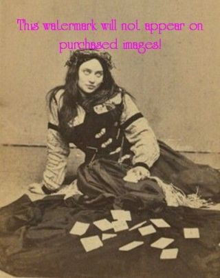 Vintage Antique Circus Fortune Teller Tarot Cards (6) Photos Photographs Reprint