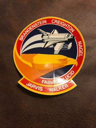 Extremely Rare Nasa Space Shuttle Cancelled Mission Decal Sts 51 - D