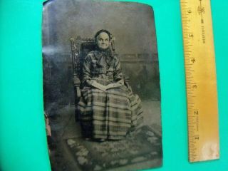 Antique Tintype Of A Woman - Civil War Era?