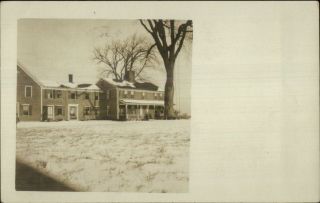 Home In Winter - Possibly Hudson Ma Cancel C1907 Real Photo Postcard