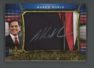 2016 Decision Gold Foil Marco Rubio Cut Signature Auto