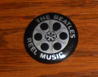 The Beatles Reel Music Button Pin Promo 1”