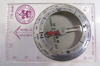 Vintage Boy Scouts Pathfinder Orienteering Compass Silva System Sweden 5
