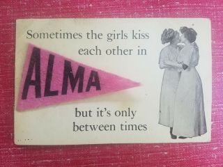 Vintage Postcard Alma,  Michigan 