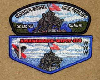 National Capital Area Council/ Oa 470 Amangamek 2017 Iwo Jima Mem Csp/flap Set