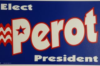 Elect Perot President Poster Political 1992 Reform Party History Wall Decor Art