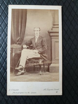 Colonel A.  Burton Brown,  Royal Engineers.  London Made Cdv By A.  Claudet