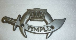 Vintage Masonic Shriners Tebala Zor Temple Emblem Badge