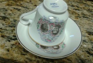 Mayfair Fine Bone China Princess Diana & Prince Charles Teacup & Saucer Set