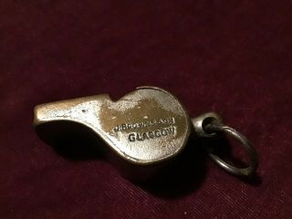 Vintage Whistle No.  2 J.  Brown & Son “the Officers Call” Glasgow Worn