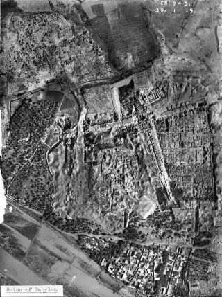 The Ruins Of Babylon,  Iraq,  30 Jan 1919 From 7,  000ft; Photo
