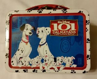Walt Disney 101 Dalmatians/cruella Deville Small Tin Lunch Box -