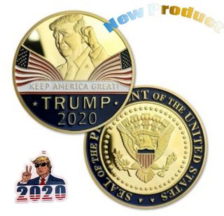 10x Donald Trump 2020 Keep America Great Commemorative Challenge Gold Coin Us So