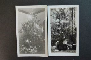 Vintage 1941 Photos Christmas Tree W/ Lights Toys & Radio 939061