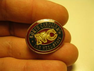 Vintage North Carolina Tar Heel State Metal Pin 2