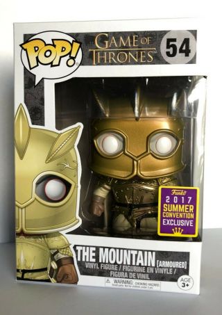 Funko Pop Game Of Thrones Got The Mountain Armoured Sdcc 2017 Exclusive