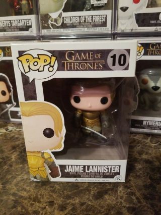 Funko Pop Game Of Thrones Jaime Lannister Gold Armo 10 Pop Is In Great Shape