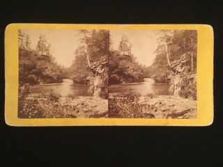 Stereo Viewcard View Of The Upper Mississippi Below The Falls Of St.  Anthony