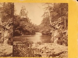 STEREO VIEWCARD VIEW OF THE UPPER MISSISSIPPI BELOW THE FALLS OF ST.  ANTHONY 2