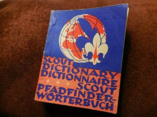 Rare 1951 Boy Scout World Jamboree Dictionary Dictionnaire Pfadfinder - Worterbuch