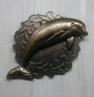 Sea World Busch Gardens 2019 Pin Trading Bronze 3d Dolphin Ambassador Pin 002