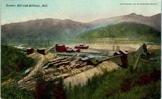 Kellog,  Id Idaho Bunker Hill & Sullivan Mill C1910s Mining Postcard