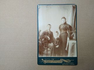 Cabinet Card Victorian Photograph Of A Family From Kings Lynn By Jasper Wright