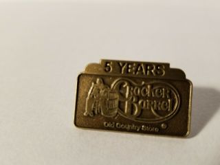 Cracker Barrel Employee 5 Year Service Lapel Pin Still With Back